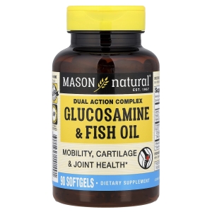 Mason Natural, глюкозамин и рыбий жир, 90 капсул (Товар снят с продажи) 