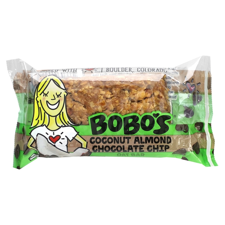 Bobo's Oat Bars, Кокос и миндаль с шоколадной крошкой, 12 батончиков, по 85 г (3 унции) (Товар снят с продажи) 