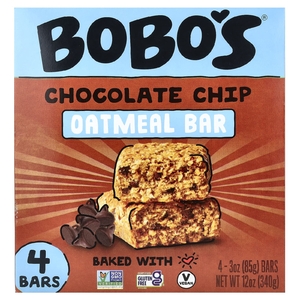 Bobo's Oat Bars, овсяный батончик, с шоколадной крошкой, 4 батончика по 85 г (3 унции) (Товар снят с продажи) 