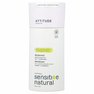 ATTITUDE, Oatmeal Sensitive Natural, дезодорант, ромашка, 85 г (3 унции)