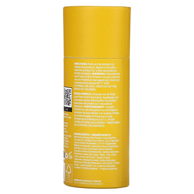 ATTITUDE, Super Leaves, дезодорант, листья лимона, 85 г (3 унции) (Товар снят с продажи) 