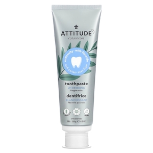 ATTITUDE, Отбеливающая зубная паста, гель, перечная мята, 120 г (4,2 унции) (Товар снят с продажи) 
