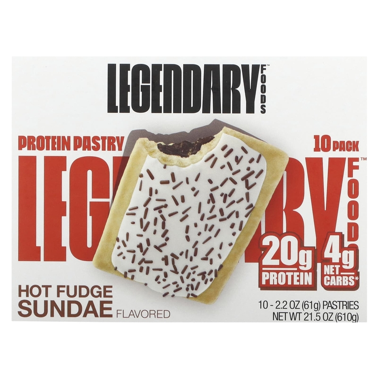 Legendary Foods, Protein Pastry, мороженое с помадкой, 10 пакетиков по 61 г (2,2 унции)