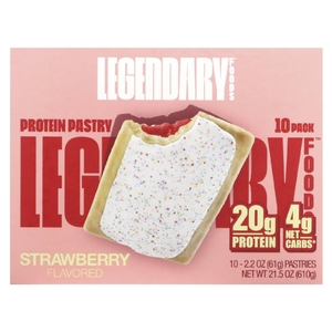Legendary Foods, Protein Pastry, клубника, 10 пакетиков, 61 г (2,2 унции)
