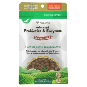 NaturVet, Scoopables, улучшенные пробиотики и ферменты, для собак, бекон, 315 г (11 унций) (Товар снят с продажи) 