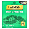 Twinings, Чистый черный чай, ирландский завтрак, 50 чайных пакетиков, 100 г (3,53 унции)