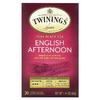 Twinings, Чистый черный чай, английский полдник, 20 чайных пакетиков, 40 г (1,41 унции)
