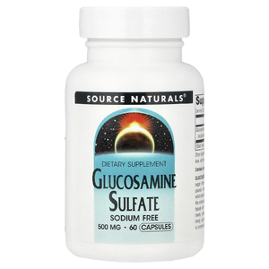 Source Naturals, Сульфат глюкозамина, 500 мг, 60 капсул