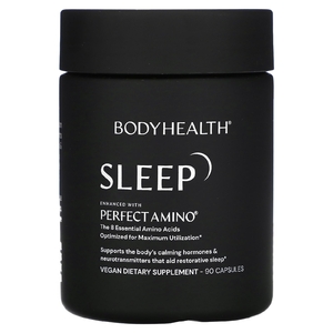 BodyHealth, Sleep, улучшенный с помощью Perfect Amino, 90 капсул