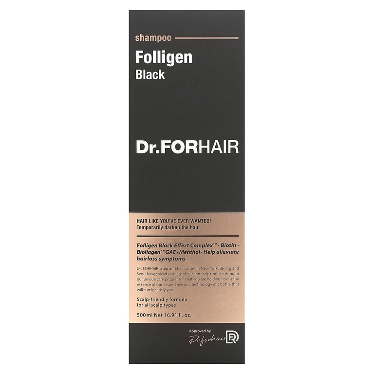 Dr.ForHair, Folligen, шампунь, черный, 500 мл (16,91 жидк. унц.) (Товар снят с продажи) 