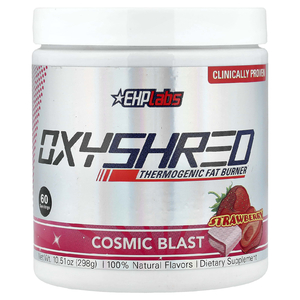 EHPlabs, OxyShred, термогенный сжигатель жира, Cosnic Blast, клубника, 288 г (10,16 унции)