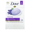 Dove, Расслабляющее мыло, лавандовое масло и ромашка, 4 шт., 106 г (3,75 унции) (Товар снят с продажи) 