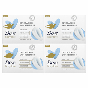 Dove, Body Love, косметическое мыло, восстановление для сухой потрескавшейся кожи, 2 шт., По 106 г (3,75 унции) (Товар снят с продажи) 