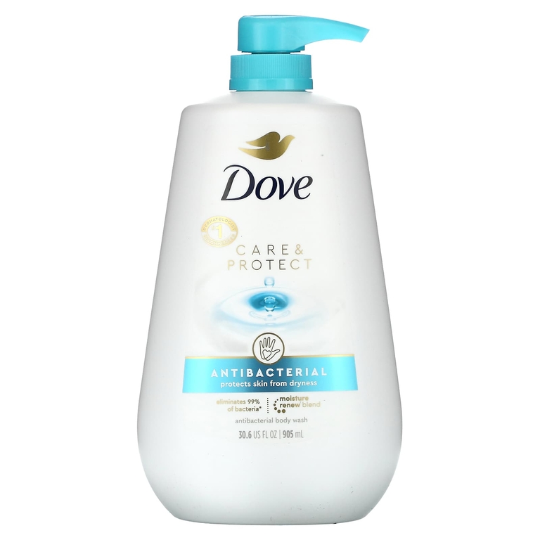 Dove, Care & Protect, антибактериальный гель для душа, 905 мл (30,6 жидк. унц.)