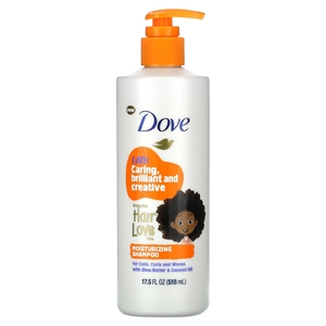 Dove, Kids Care, увлажняющий шампунь, для локонов, локонов и волн, 518 мл (17,5 жидк. унц.)