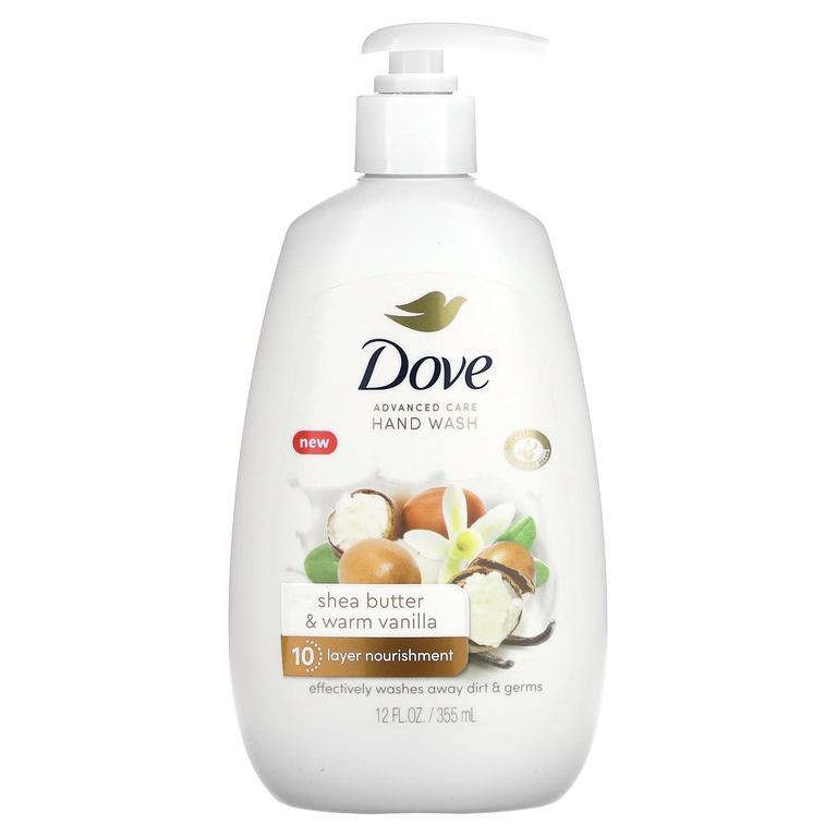 Dove, Средство для мытья рук Advanced Care, масло ши и теплая ваниль, 355 мл (12 жидк. унц.)