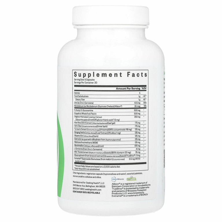 Seeking Health, питательные вещества для кишечника, 150 капсул