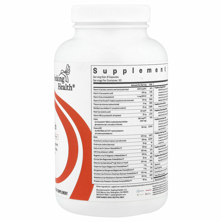 Seeking Health, Optimal мультивитамины, 240 капсул