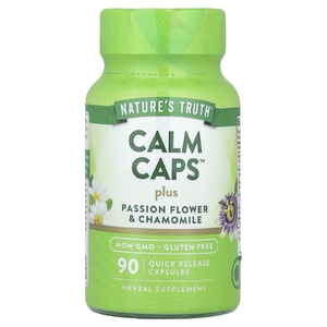Nature's Truth, Calm Caps ™ Plus со вкусом пассифлоры и ромашки, 90 капсул с быстрым высвобождением