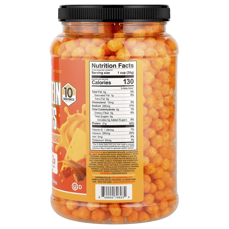 Twin Peaks, Protein Puffs, сыр начо, 300 г (10,6 унции)