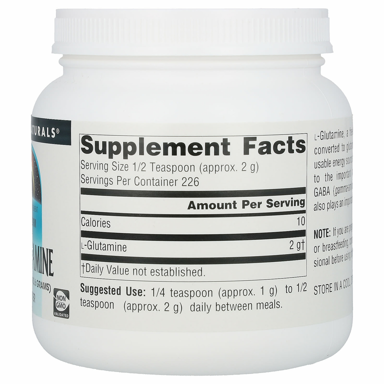 Source Naturals, L-глютамин в порошке, 453,6 г (16 унций)