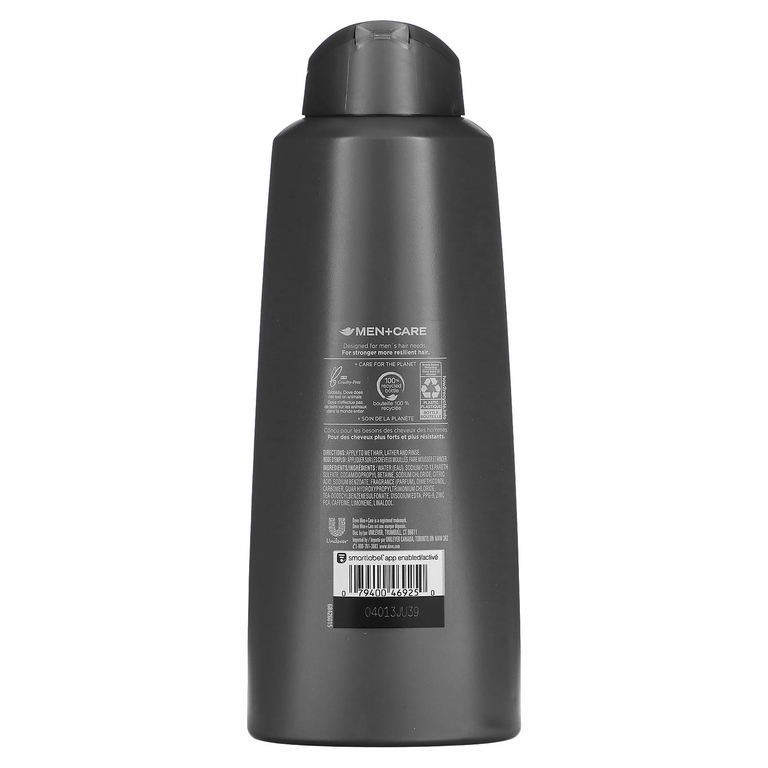 Dove, Men + Care, шампунь и кондиционер 2 в 1, увлажняющее средство, амбра и мускус, 603 мл (20,4 жидк. унц.) (Товар снят с продажи) 