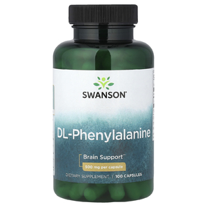 Swanson Vitamins, DL-фенилаланин, 500 мг, 100 капсул