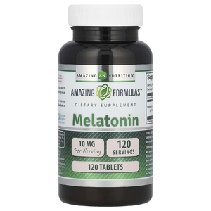 Amazing Nutrition, Мелатонин, 10 мг, 120 таблеток