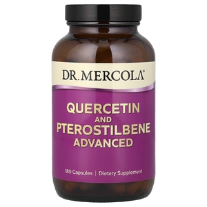 Dr. Mercola, Кверцетин и птеростильбен, улучшенный продукт, 180 капсул
