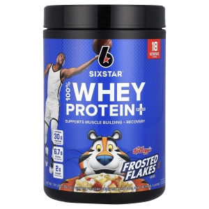 SIXSTAR, 100% Whey Protein Plus, замороженные хлопья от Kellog, 821 г (1,81 фунта) (Товар снят с продажи) 