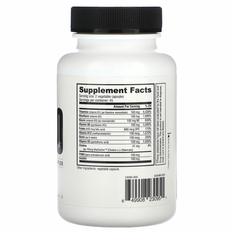 NutraBio, B-100`` 90 растительных капсул