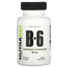 NutraBio, Витамин B6, 100 мг, 60 капсул