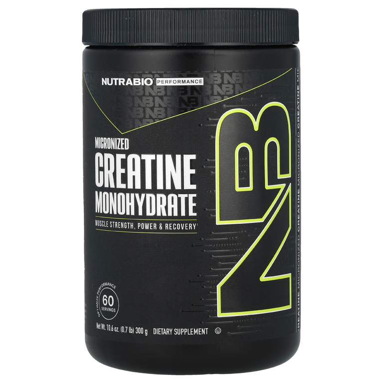 NutraBio, Моногидрат креатина, 300 г (10,6 унции)