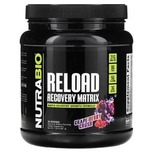 NutraBio, Reload Recovery Matrix, Grape Berry Crush, 841 г (1,85 фунта)