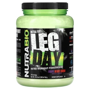 NutraBio, Intra Fuel, добавка для ног, со вкусом винограда и ягод, 946 г (2,08 фунта)