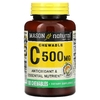 Mason Natural, Витамин C, апельсин и ваниль, 500 мг, 100 жевательных таблеток