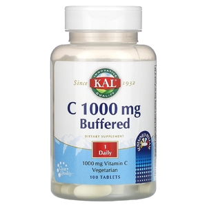 KAL, C, буферизованный, 1000 мг, 100 таблеток
