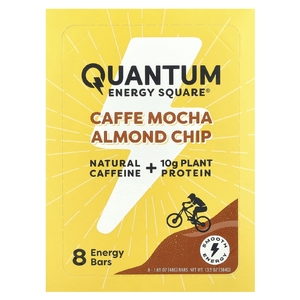 Quantum Energy Square, Caffe Mocha и миндальные чипсы, 8 квадратов, 48 г (1,69 унции)