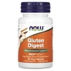 NOW Foods, Gluten Digest, добавка для переваривания глютена, 60 растительных капсул