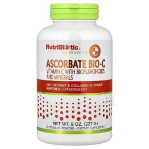 NutriBiotic, Immunity, Ascorbate Bio-C, витамин C с биофлавоноидами и минералами в порошке, 227 г (8 унций) (Товар снят с продажи) 