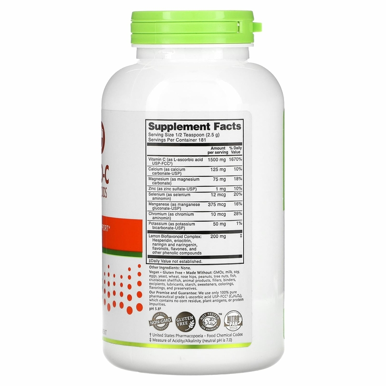 NutriBiotic, Immunity, аскорбат Bio-C, витамин C с биофлавоноидами и минералами, 454 г (16 унций)