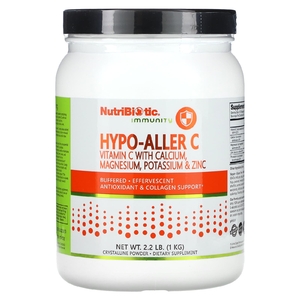 NutriBiotic, Immunity, Hypo-Aller C, витамин C с кальцием, магнием, калием и цинком, 1 кг (2,2 фунта)