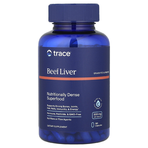 Trace Minerals ®, TM Ancestral, говяжья печень травяного откорма, 500 мг, 180 капсул