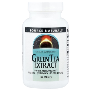 Source Naturals, экстракт зеленого чая, 500 мг, 120 таблеток