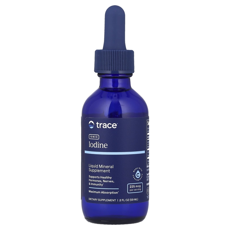 Trace Minerals ®, ионный йод, 59 мл (2 жидк. унции)