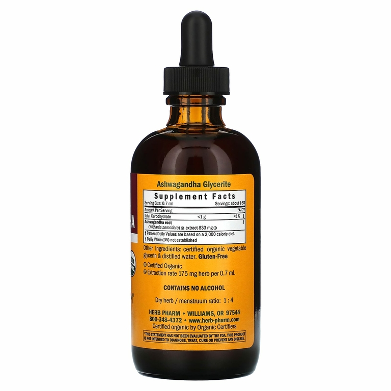 Herb Pharm, Ашваганда, 120 мл (4 жидк. унц.)