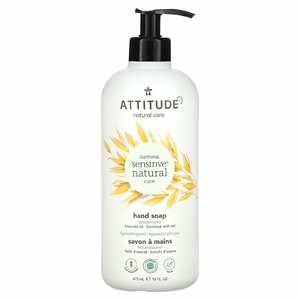ATTITUDE, Oatmeal Sensitive Natural Care, мыло для рук, масло авокадо, 473 мл (16 жидк. унц.)