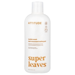 ATTITUDE, Super Leaves®, пенка для стирки, цветы апельсина и эвкалипт, 473 мл (16 жидк. унций) (Товар снят с продажи) 