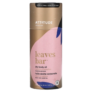 ATTITUDE, Leaves Bar, сухое масло для тела, сандаловое дерево, 85 мл (2,87 жидк. унции)