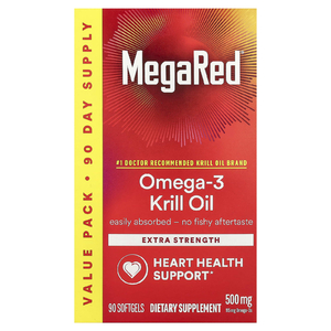 Schiff, MegaRed®, масло криля с омега-3, усиленное действие, 500 мг, 90 мягких таблеток